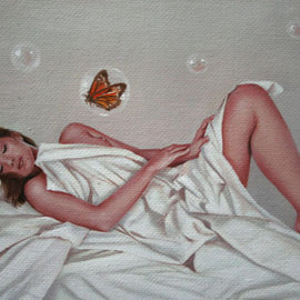 Renso Castaneda: 'bubbles of love', 2008 Oil Painting, Surrealism. Artist Description:   oil on canvas  ...