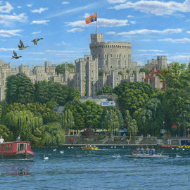 Windsor Castle From The River Thames, Richard Harpum