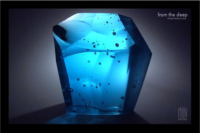 R H Jannini Iv  'From The Deep', created in 2003, Original Glass Cast.