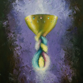 Jair Rhuys: 'Graal Mistico', 2011 Oil Painting, Visionary. 