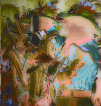Richard Montemurro Artwork SAX MEN, 2002 Color Photograph, Americana