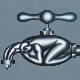 Marcelo Novo: 'NOTHING IS EASY', 2005 Acrylic Painting, Surrealism. 