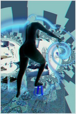 Philippe Rivrain: 'Leandra', 2010 Digital Art, Psychedelic.          Chaotic world         ...