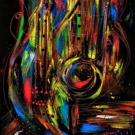 Robert Berry: 'jazzxplosion', 2018 Acrylic Painting, Music. Artist Description: The Art of JazzXpressions created on Traditional Canvas. ...