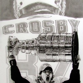 Robb Scott: 'The Kid is Good', 2010 Pencil Drawing, Sports. Artist Description:  This is a limited edition pencil drawing of Sidney Crosby. 87 prints were created and each was hand signed by Sidney Crosby and myself. Each comes with a certificate of authenticity from Frameworth. ...