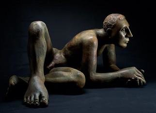 Mavis Mcclure: 'Nilo', 2001 Bronze Sculpture, Figurative. 