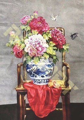 Candice Rongyu: 'still life', 2018 Crafts, Still Life. Following is reference price, the actual price will float per ex- rateIntroduction of Craft Hand- made Embroidery, It is a more than 2000 years traditional handicraft combining art and craftFeature of handicraft The procedure of making is embroider pattern image with various thinness color silk threads on high ...