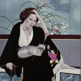 Ronald Weisberg: 'lisa', 1984 Tempera Painting, Representational. 