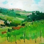 Umbrian Countryside Veduta By Jerry Ross