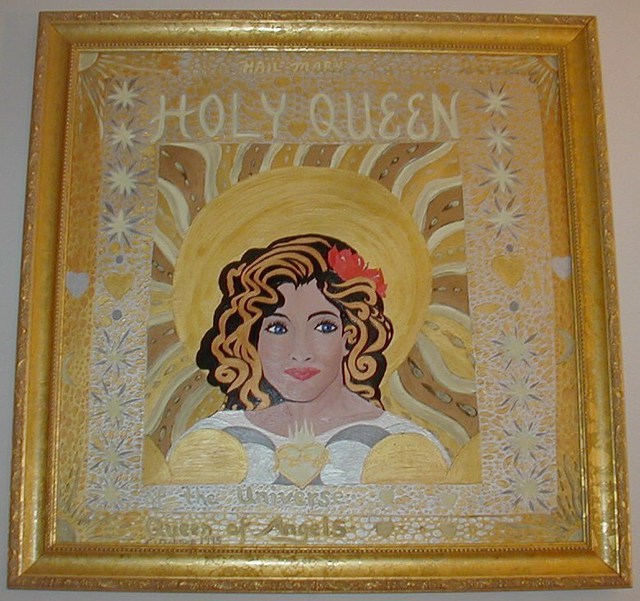Artist Cathy Dobson. 'Holy Queen Of The Universe' Artwork Image, Created in 1995, Original Painting Oil. #art #artist