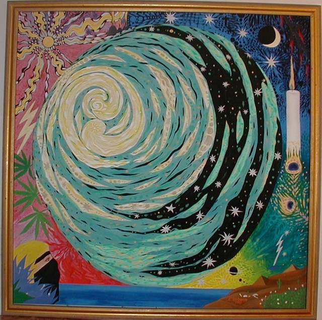 Artist Cathy Dobson. 'The Galaxy' Artwork Image, Created in 1993, Original Painting Oil. #art #artist