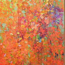 Roz Zinns: 'Autumn Leaves', 2013 Acrylic Painting, nature. Artist Description:  Colors of autumn....
