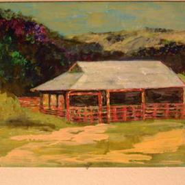 Barn at Franklin Canyon By Roz Zinns