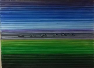 Artist: Robert Jessamine - Title: speed line - Medium: Acrylic Painting - Year: 2017