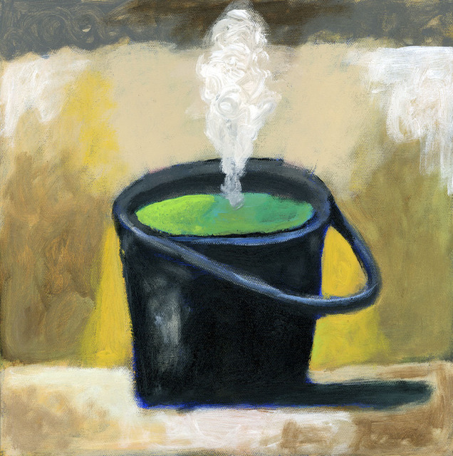 Alberto Ruggieri  'Bucket', created in 2010, Original Painting Acrylic.