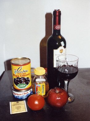 Artist: Ruth Zachary - Title: Dinner For One - Medium: Color Photograph - Year: 2004