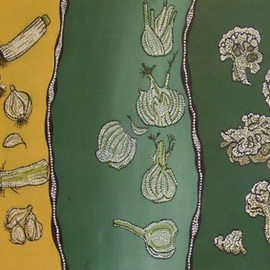 Sabrina Bianco: 'vegetables', 2011 Acrylic Painting, nature. Artist Description:   Acrylic painting showing different vegetables typical of the winter season  ...