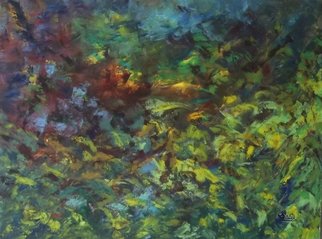 Gopal Weling: 'premonsoon', 2011 Acrylic Painting, Abstract Landscape.  premonsoon atmospher in jungle ...