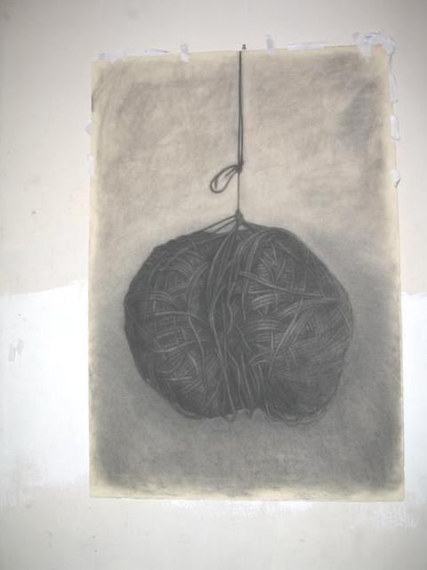 Salvatore Victor  'Knit Ball', created in 2005, Original Drawing Charcoal.