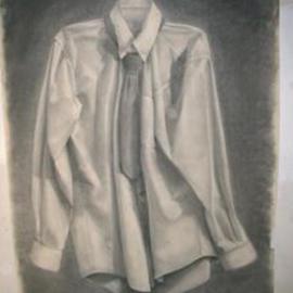 Salvatore Victor: 'sans hanger', 2005 Charcoal Drawing, Representational. Artist Description: charcoal on rives b. f. k. ...