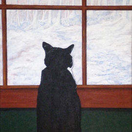 Sandi Carter Brown: 'Moogy', 2014 Acrylic Painting, Cats. Artist Description:                            Personal Collection                          ...