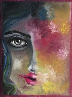 Artist: Sangeetha Bansal - Title: new beginning - Medium: Oil Painting - Year: 2019