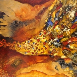 Sara Diciero: 'Riqueza interior', 2010 Oil Painting, Abstract Landscape. Artist Description:     Abstract Expressionism with visual textures, 40