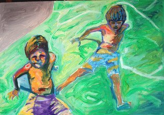 Artist: Sarangello Raquel - Title: CHILDREN - Medium: Oil Painting - Year: 2012