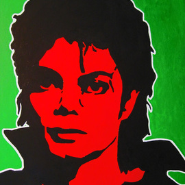 David Mihaly: 'Man in the Mirror', 2009 Acrylic Painting, Music. Artist Description:  Michael Jackson Man in the Mirror ...