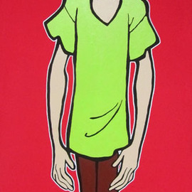 David Mihaly: 'Shaggy', 2011 Acrylic Painting, Television. Artist Description:  Norville Shaggy Rogers from Scooby Doo - ZOINKS...