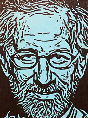 Artist: David Mihaly - Title: Steven Spielberg - Medium: Acrylic Painting - Year: 2017