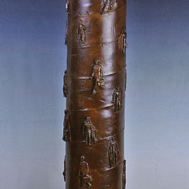 Scott Mohr Artwork Pillars of Society, 2005 Bronze Sculpture, Humor