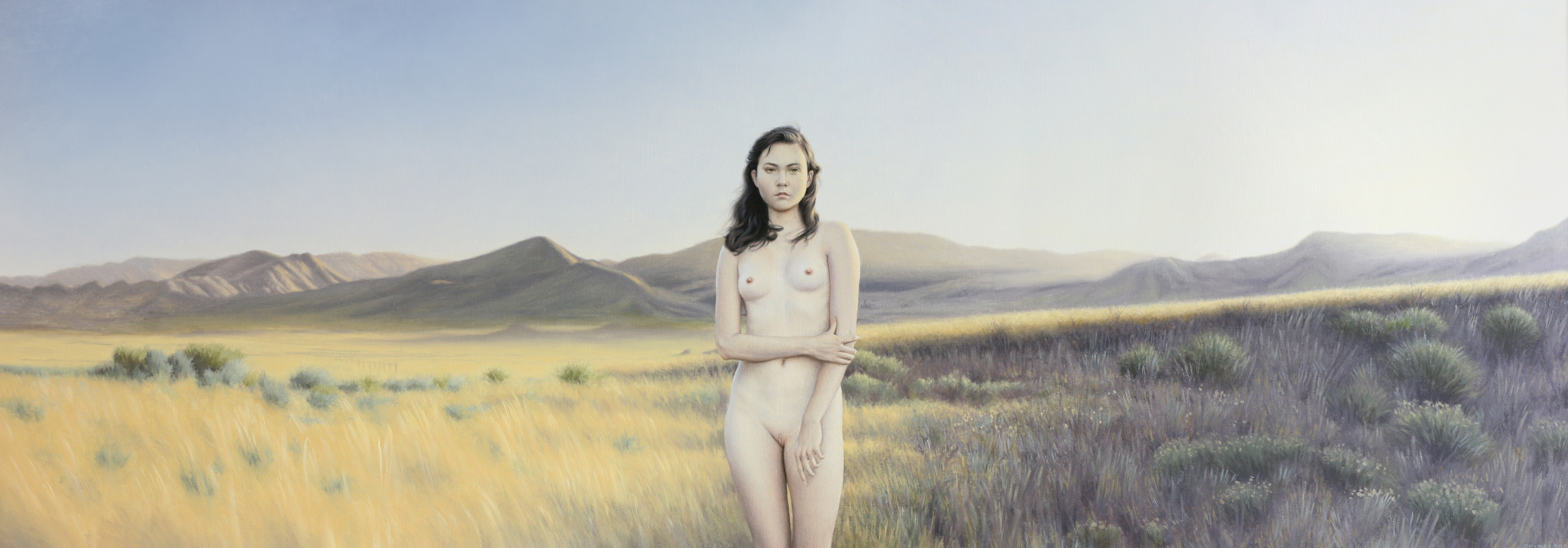 Artist: Seidai Tamura - Title: desert melancholy - Medium: Oil Painting - Year: 2020