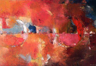 Stuart Ellis: 'Autumn Landscape', 2008 Oil Painting, Abstract Landscape. 