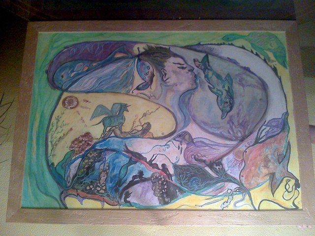Serena Moreno  'Natur Cercle', created in 2012, Original Painting Tempera.