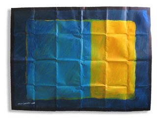 Artist: Lavih Serfaty - Title: blue yellow green - Medium: Acrylic Painting - Year: 2006