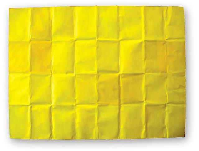 Artist Lavih Serfaty. 'Yellow Chakra' Artwork Image, Created in 2006, Original Mixed Media. #art #artist