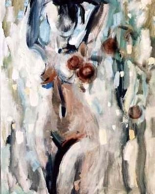 Sergej Jakovlev: 'Apple Garden', 2002 Oil Painting, Culture. 