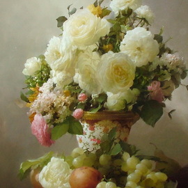 white roses By Dmitry Sevryukov