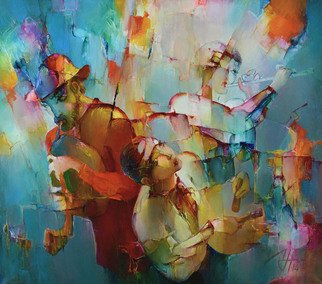 Artist: Pavel Shamykaev - Title: Music - Medium: Oil Painting - Year: 2016