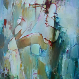 Pavel Shamykaev: 'Muza', 2010 Oil Painting, Abstract Figurative. 