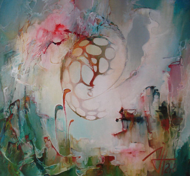 Pavel Shamykaev  'The Birth Of The Worlds', created in 2008, Original Painting Oil.