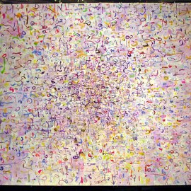 Richard Lazzara: 'CORE BELIEF', 1975 Watercolor, Healing. Artist Description:   This healing cakra brings straight to our 