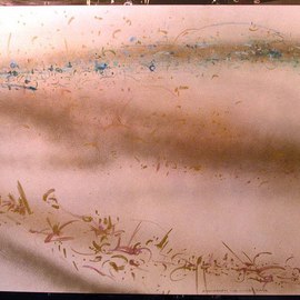 Richard Lazzara: 'DIVIDED PULSE', 1984 Mixed Media, Inspirational. Artist Description:   In this meditation on Siva Linga energy we see the particle ideo- grams and ideo- glyphs appear as a 