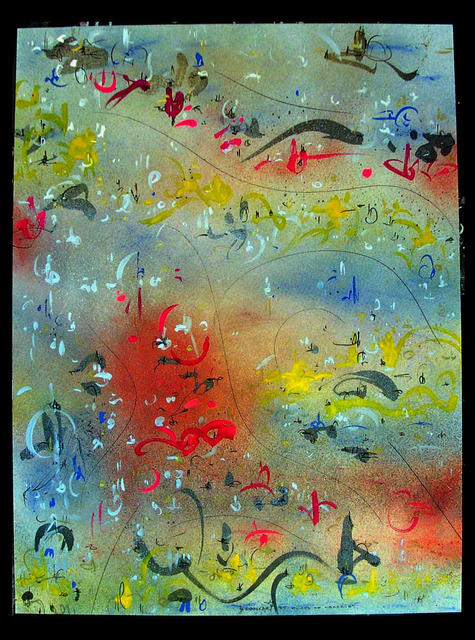 Artist Richard Lazzara. 'FLOOD OF MEMORIES' Artwork Image, Created in 1985, Original Pastel. #art #artist