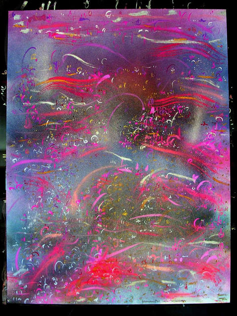 Artist Richard Lazzara. 'JET STREAMS' Artwork Image, Created in 1985, Original Pastel. #art #artist