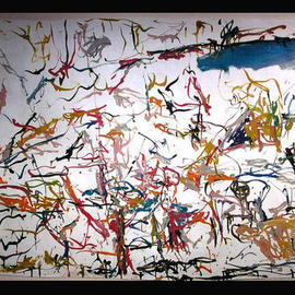 Richard Lazzara: 'JUNGLEY SPACE', 1972 Oil Painting, Visionary. Artist Description: JUNGLEY SPACE 1972 is from the 