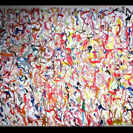 Richard Lazzara: 'JUNGLEY WALLS', 1972 Oil Painting, Visionary. Artist Description: JUNGLEY WALLS 1972 is from the 