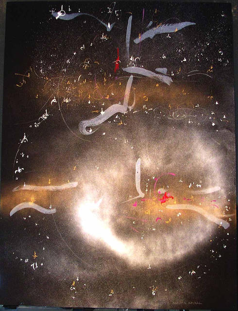Artist Richard Lazzara. 'KARMA SPIRAL' Artwork Image, Created in 1986, Original Pastel. #art #artist
