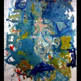 Richard Lazzara: 'KNOT OF BLUE', 1972 Oil Painting, Geometric. Artist Description: KNOT OF BLUE 1972 is from the' KNOT ART oil paintings group' at 